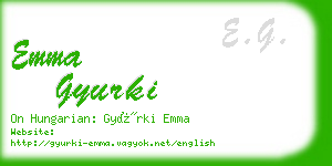 emma gyurki business card