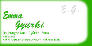 emma gyurki business card